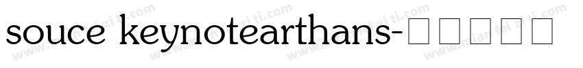 souce keynotearthans字体转换